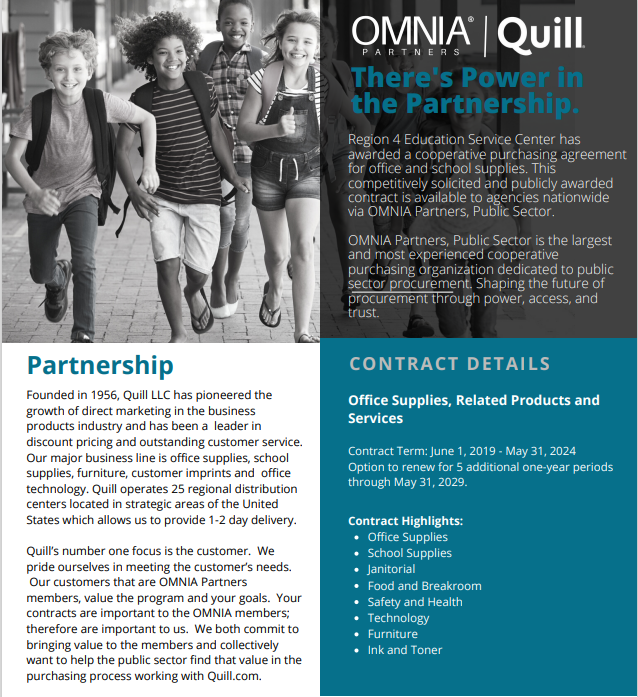 Quill Corporation Cooperative Contract | Contract Documentation